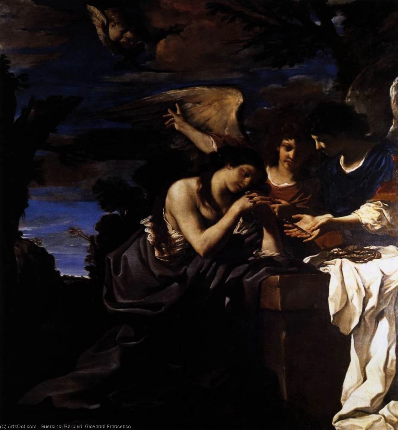Maddalena e due angeli